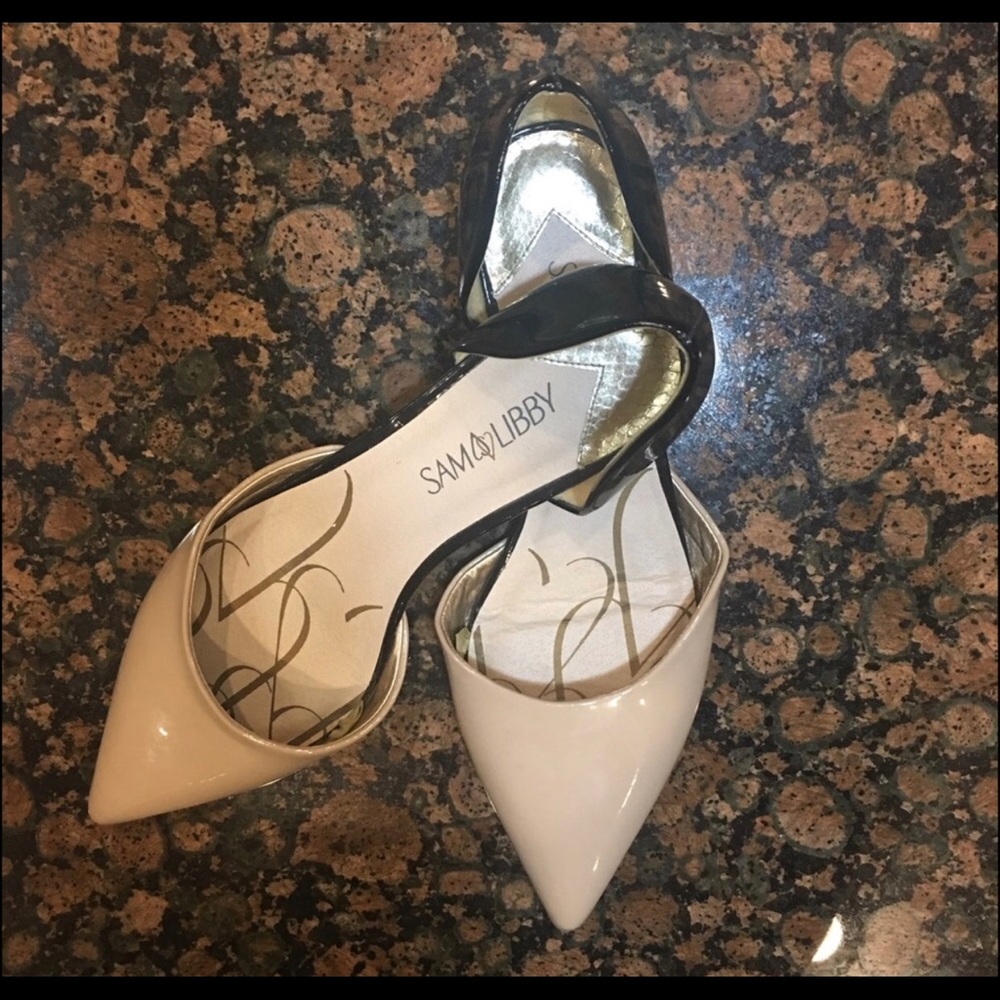 Sam & Libby D’Orsay Patent Leather Flats